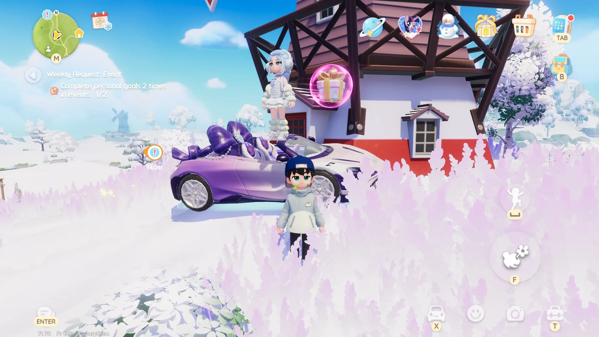 Heartopia Day 14 bubble location (Bubble 1), bubble close-up