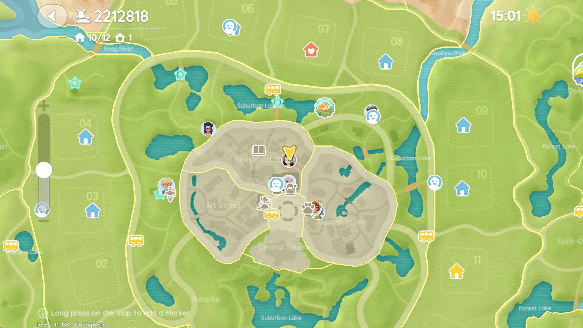 Heartopia Day 14 bubble location (Bubble 14), minimap/location photo