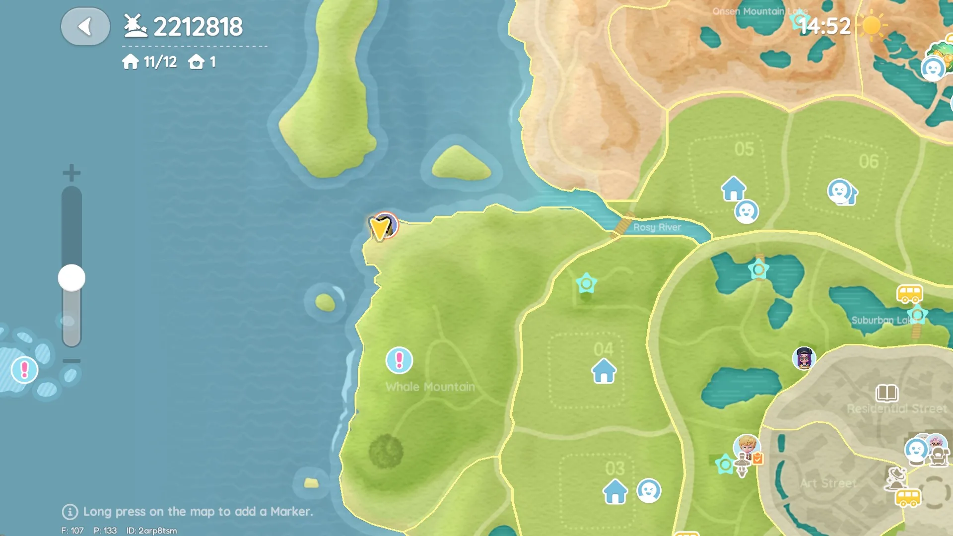 Heartopia Day 14 bubble location (Bubble 5), minimap/location photo