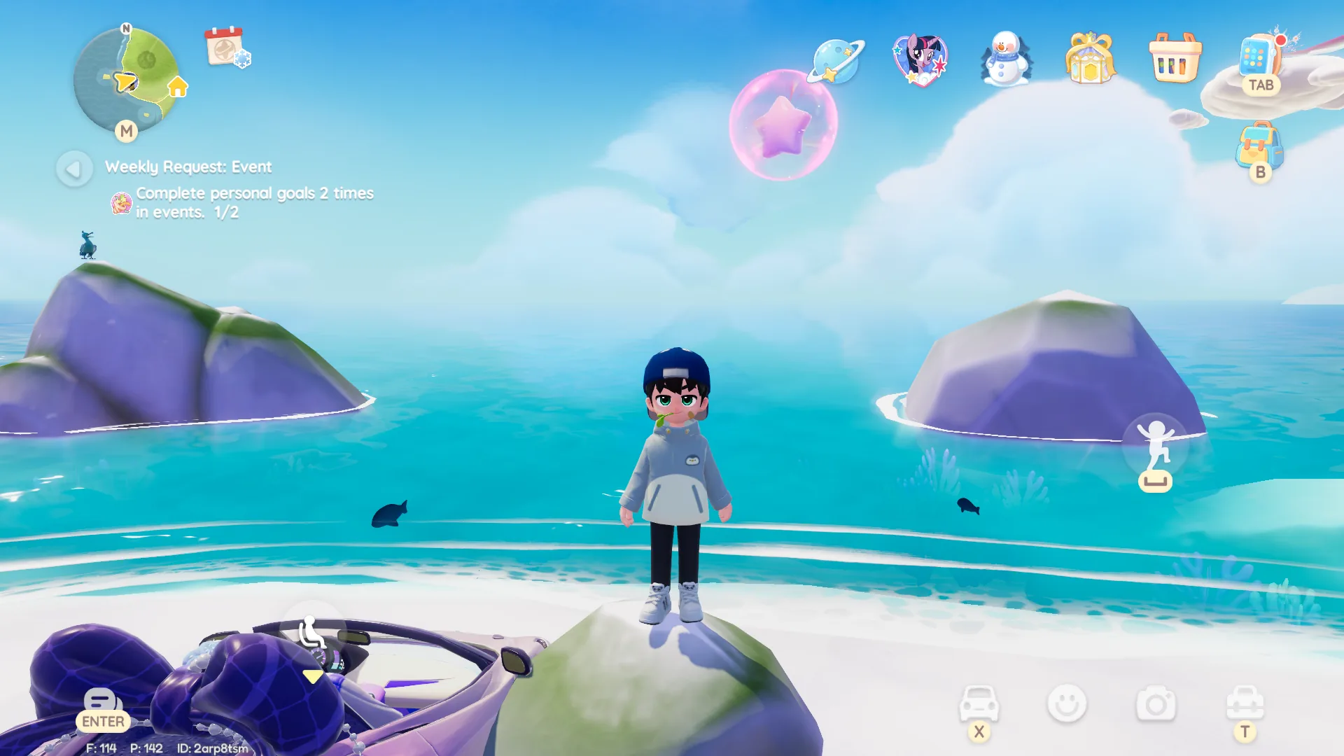 Heartopia Day 14 bubble location (Bubble 7), bubble close-up