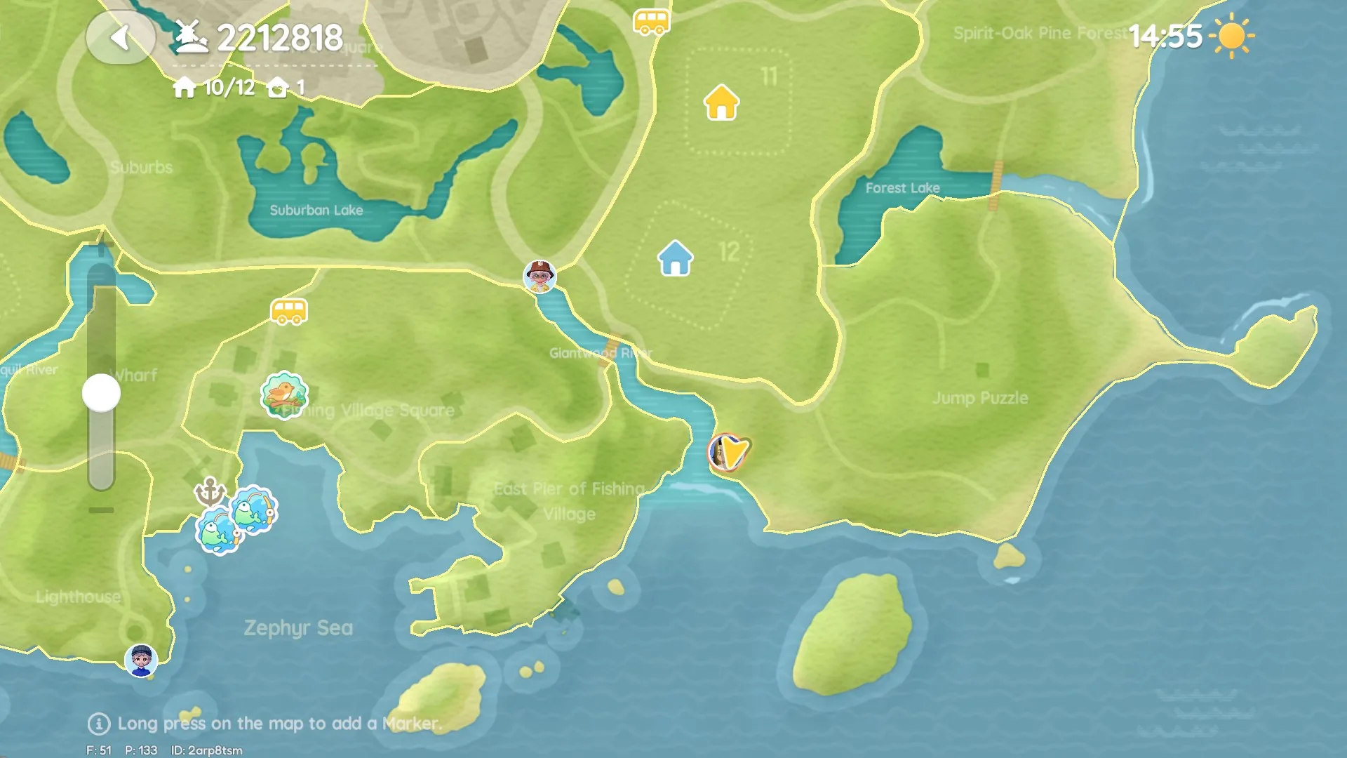 Heartopia Day 14 bubble location (Bubble 9), minimap/location photo