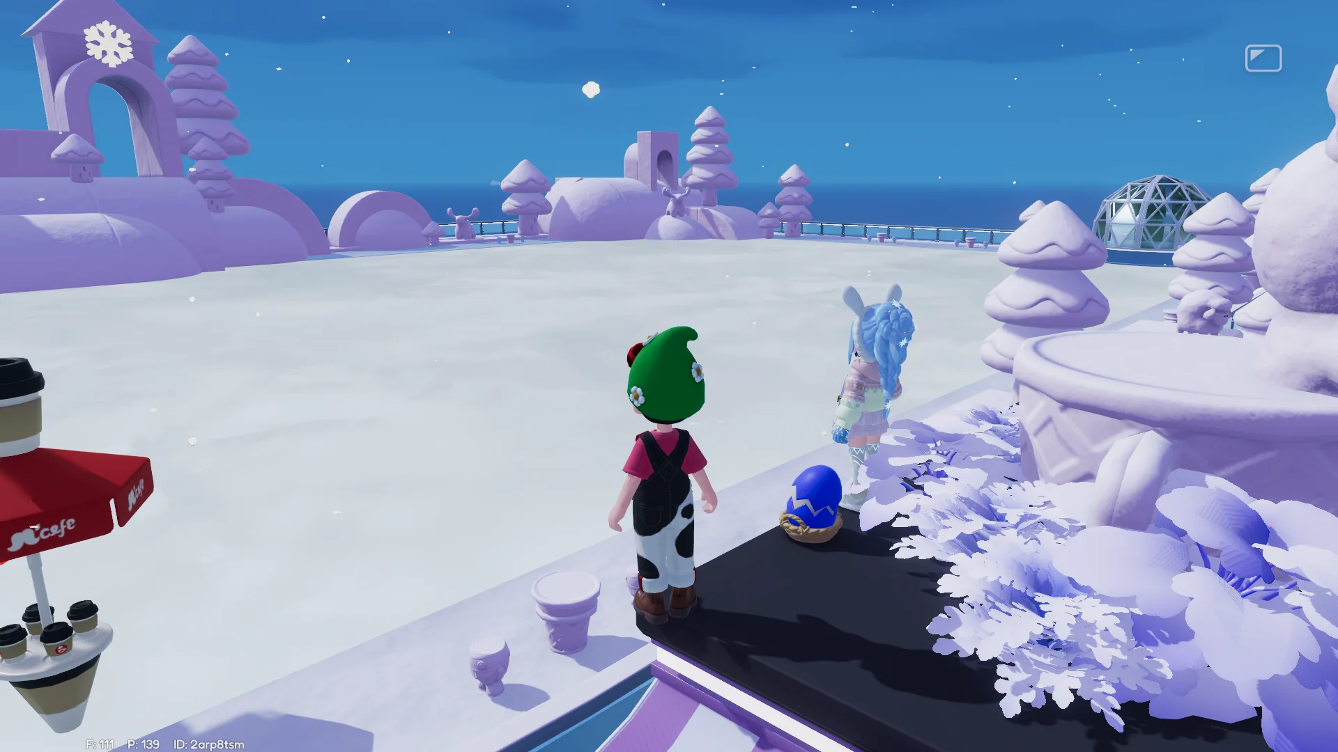 Localização do Ovo de Inverno 14 - Heartopia