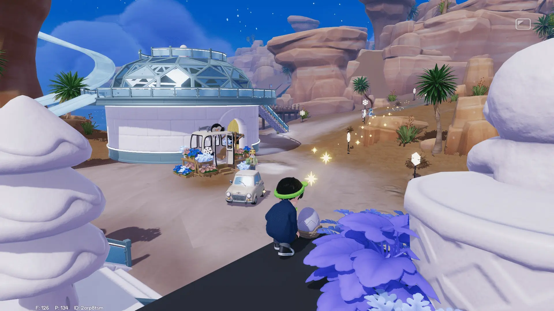 Localização do Ovo de Inverno 5 - Heartopia