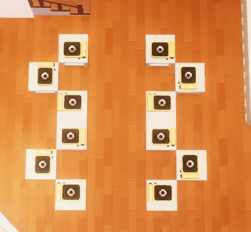 Stove setup 2 for cooking with friends in Heartopia