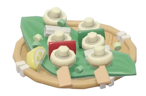 Grilled Button Mushroom