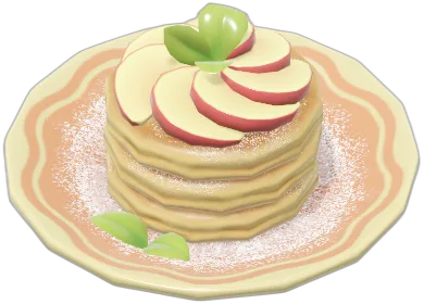 Winter Frost Season: Apple Frosted Pancake