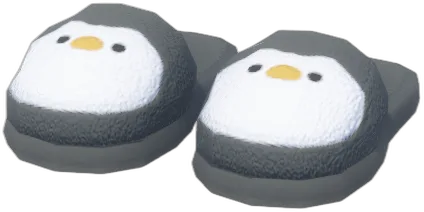 Black Penguin Slippers