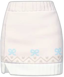 Jacquard Knitted Tight Mini Skirt 2