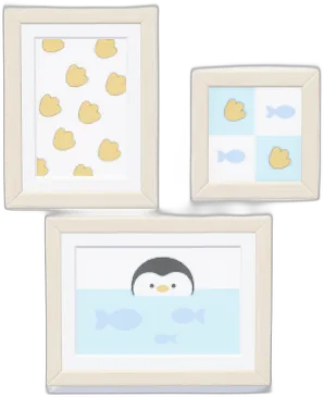 Penguin Fishing Wall Art