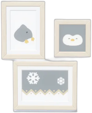 Penguin Snow Play Wall Art