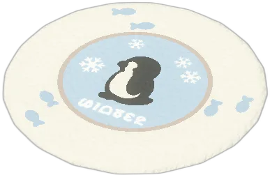 Penguin Stroll Round Rug