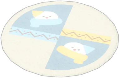 Snomans Gaze Round Rug