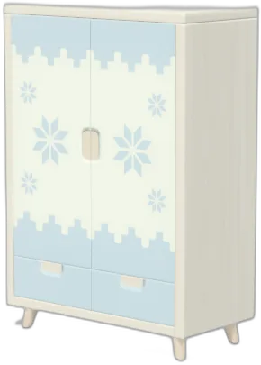 Snowflake Trim Closet