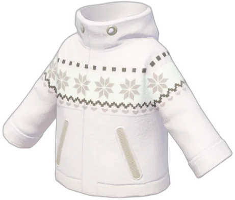 Snowflake Trim Outdoor Jacket 2