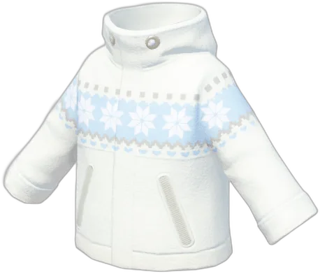 Snowflake Trim Outdoor Jacket
