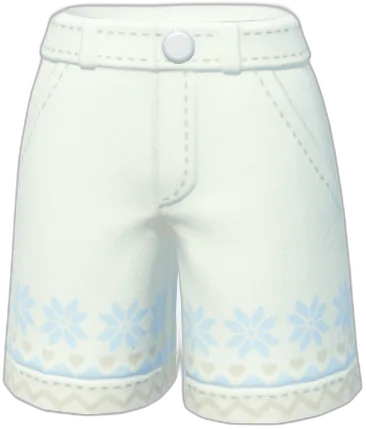 Snowflake Trim Shorts