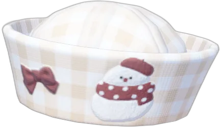 Snowman Polka Dot Sailor Cap 3