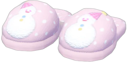Snowman Polka Dot Slippers