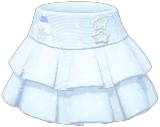 Snowman Polka Dot Tiered Skirt 2