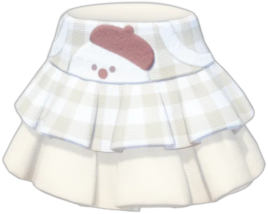 Snowman Polka Dot Tiered Skirt 3