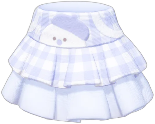 Snowman Polka Dot Tiered Skirt 4
