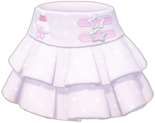 Snowman Polka Dot Tiered Skirt