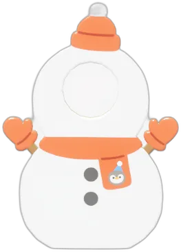 Snowman Selfie Frame Board