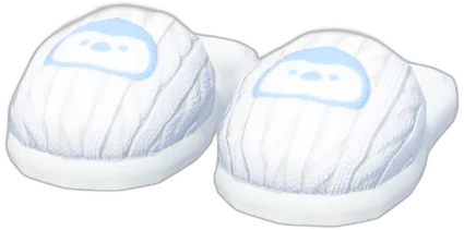 White Pernguim Slippers